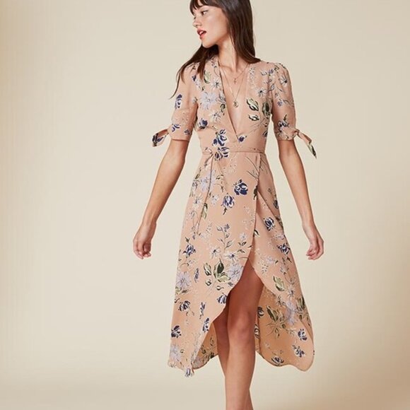 Reformation Dresses & Skirts - Reformation Royce Wrap Midi Dress Hillcrest Floral S